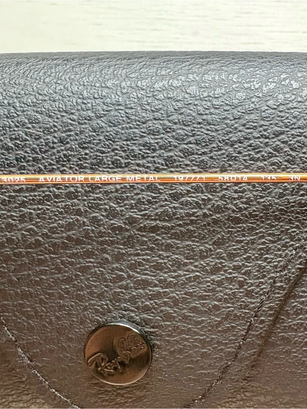 Ray-Ban Gold Frame Aviator Sunglasses with Black Lenses